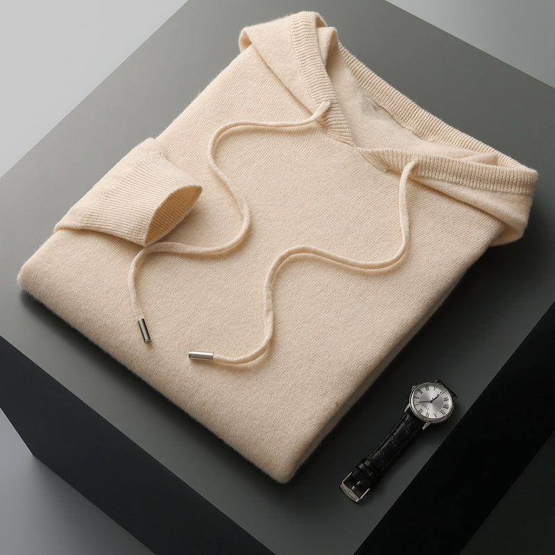 Merino Wool Hooded Sweater