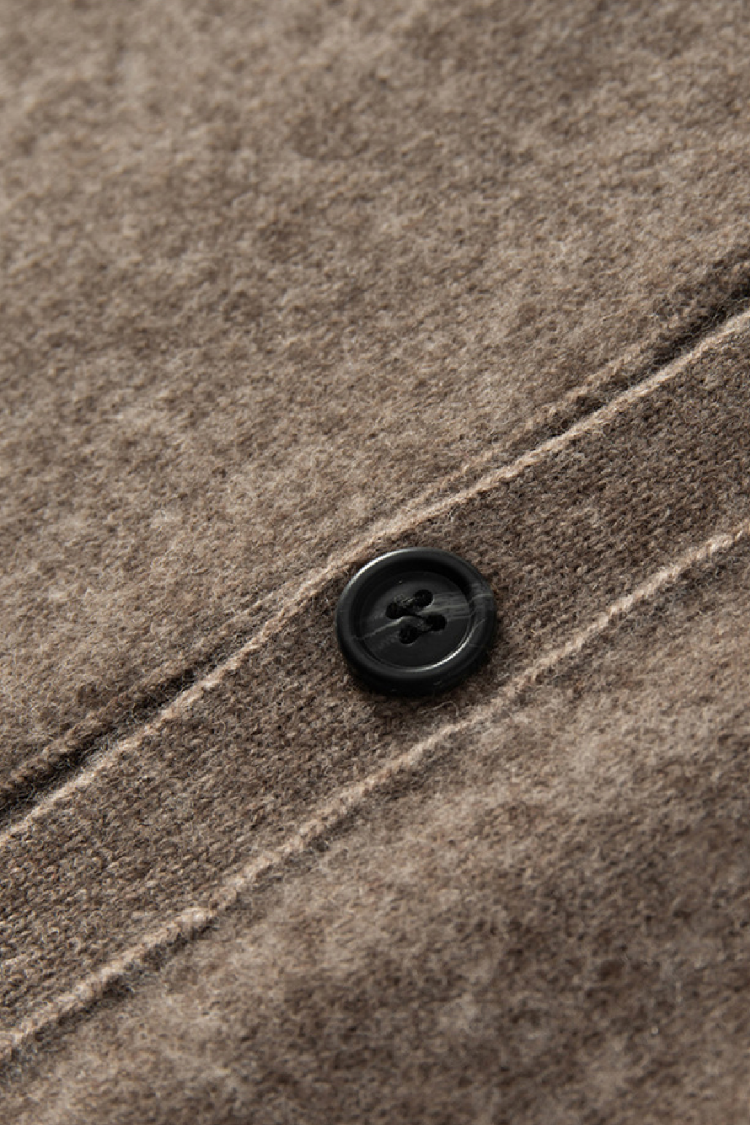 Cashmere Blend High-Neck Cardigan