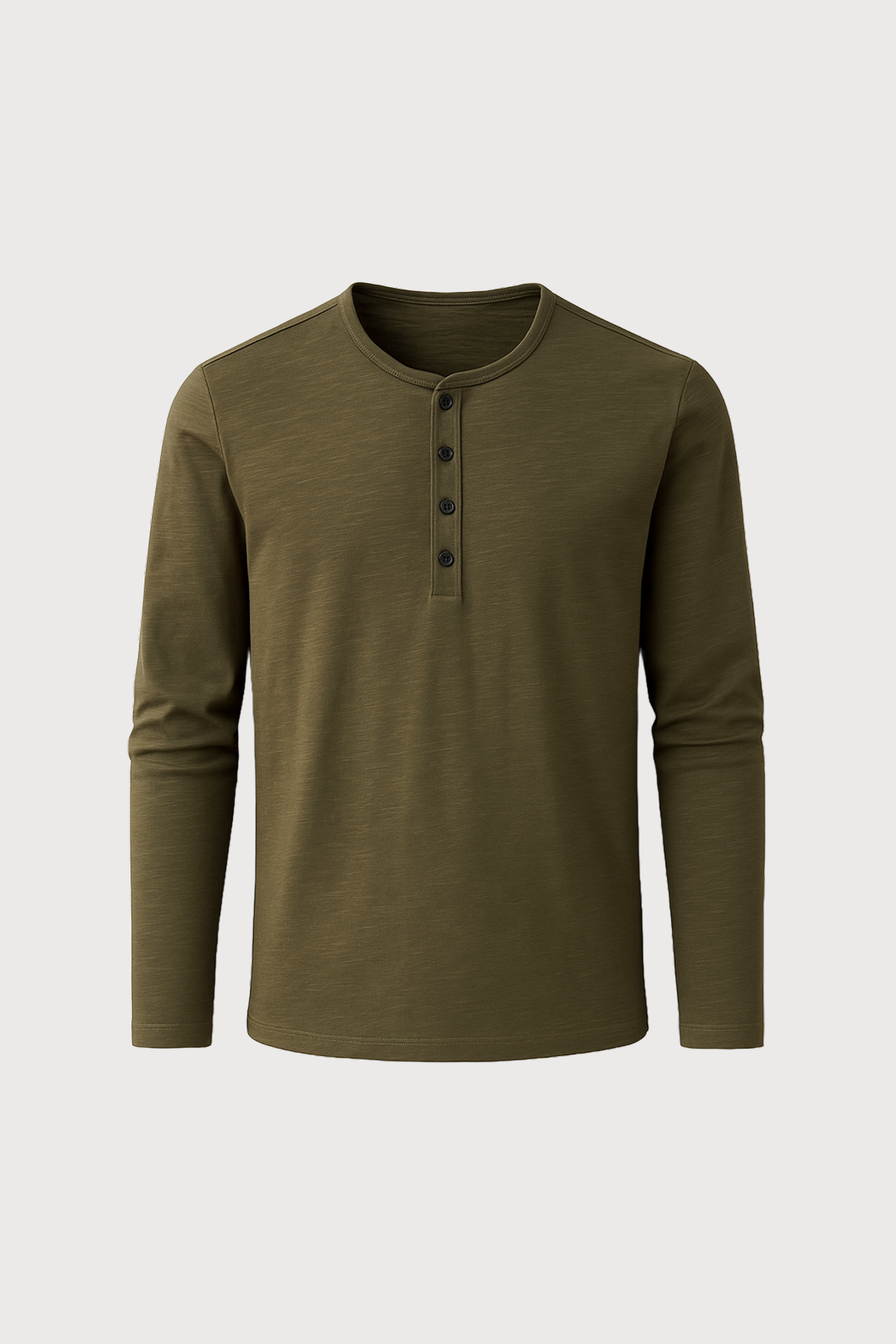 Long-Sleeve Henley Shirt
