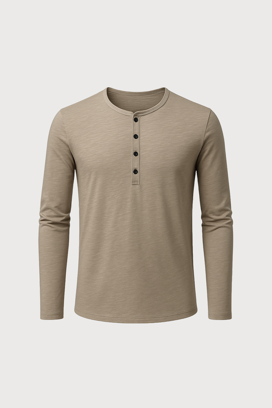 Long-Sleeve Henley Shirt