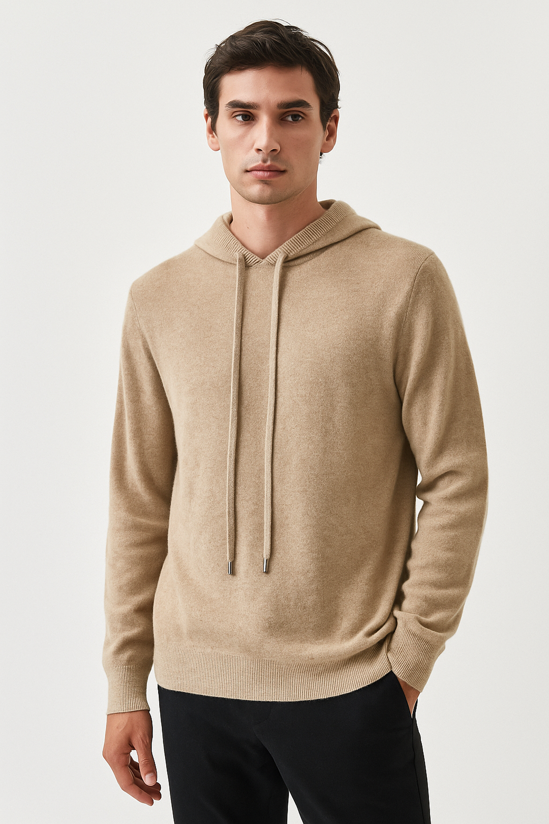 Merino Wool Hooded Sweater
