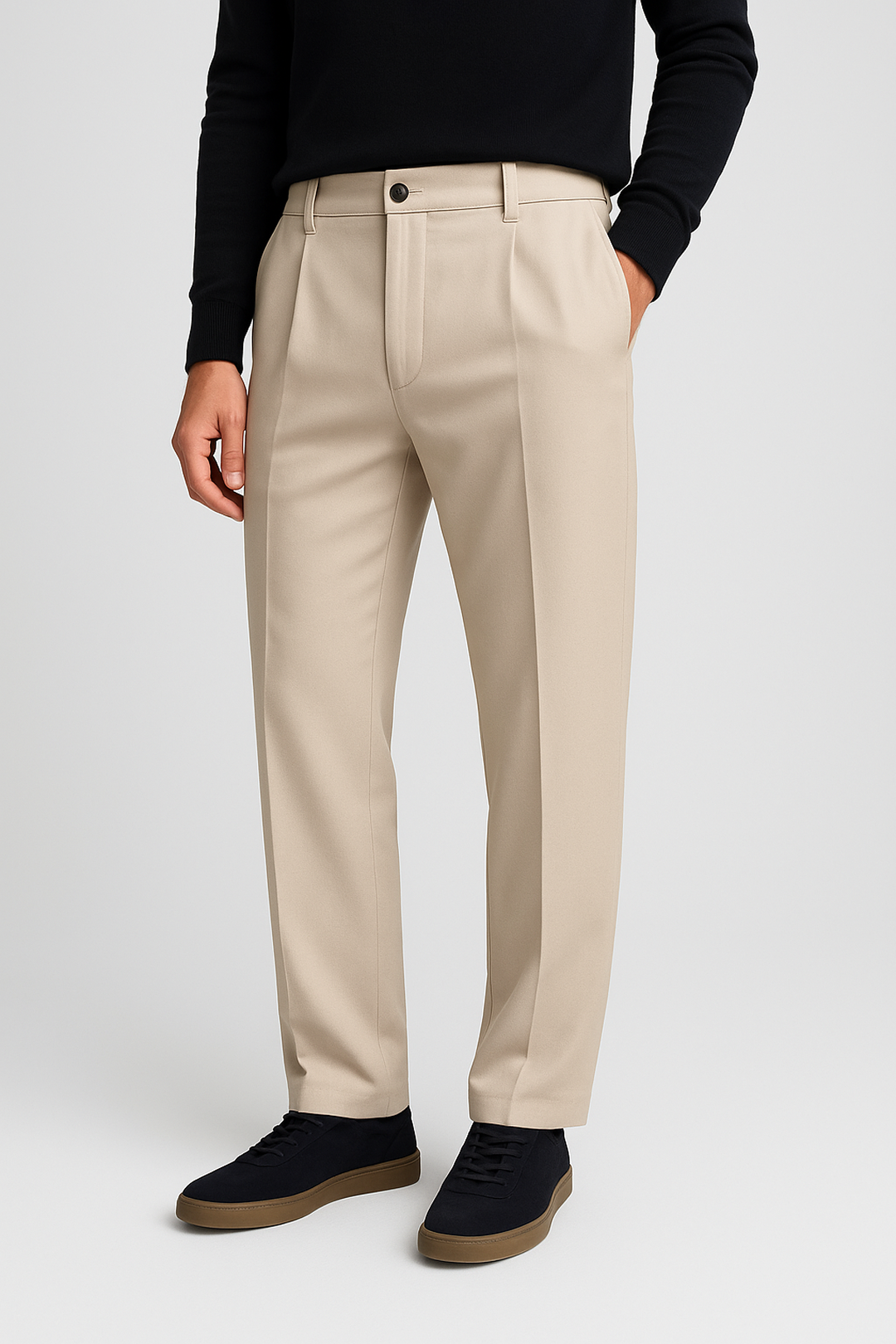 Relaxed Fit Straight-Leg Pantalon
