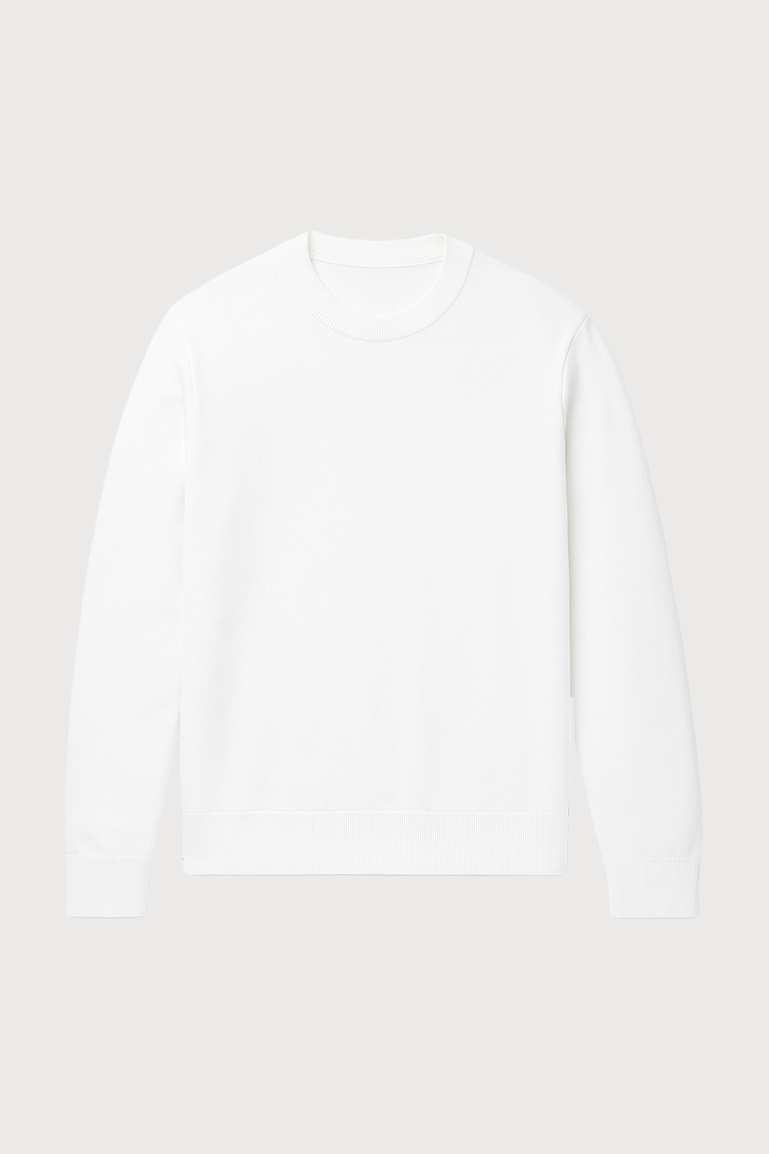 Merino Wool Blend Crewneck Sweater