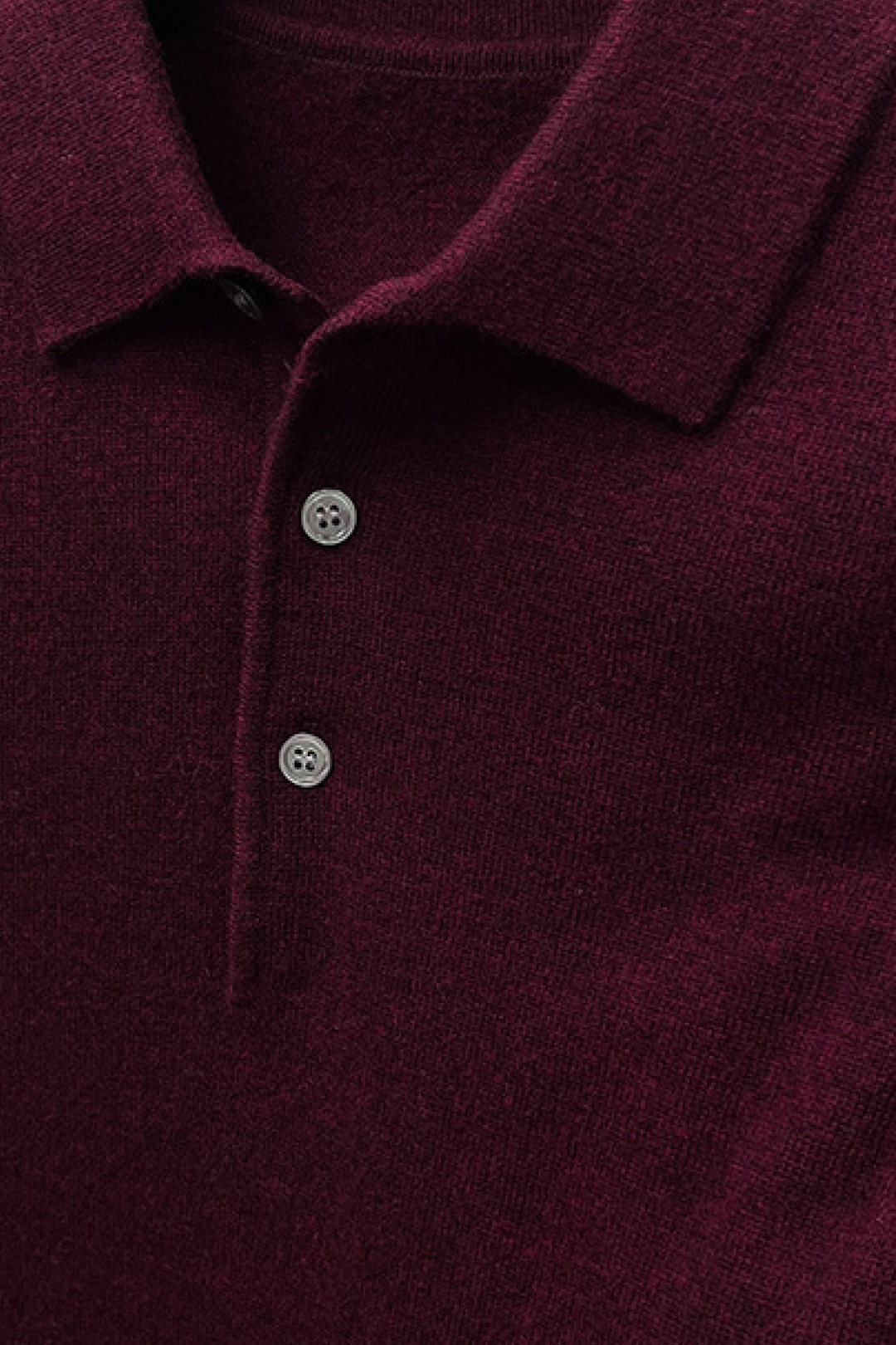 Wool Long-Sleeve Polo