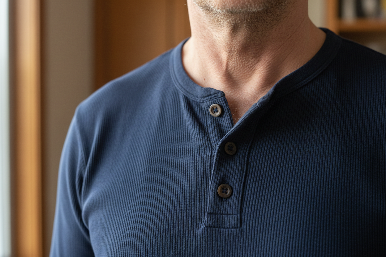 Men's Henley Shirts: How to Choose Between Cotton, Ribbed, and Knitted