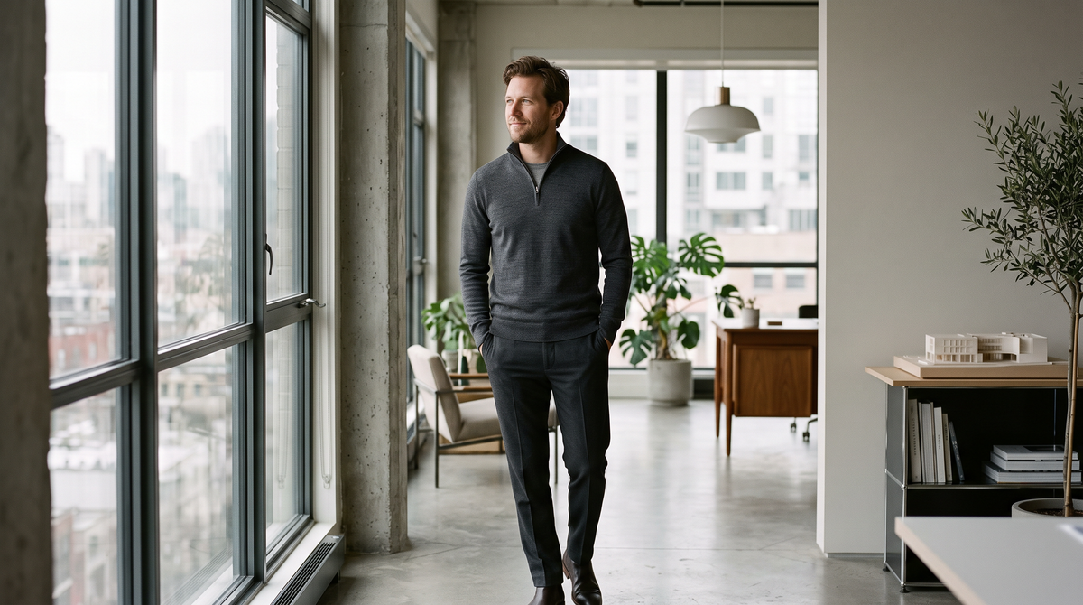 The Quarter-Zip Sweater: A Wardrobe Piece That Works Everywhere
