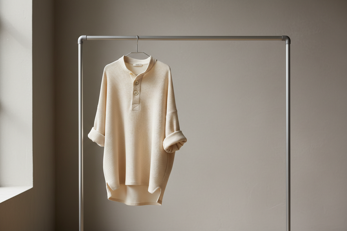 The Oversized Henley: When the Relaxed Cut Actually Works