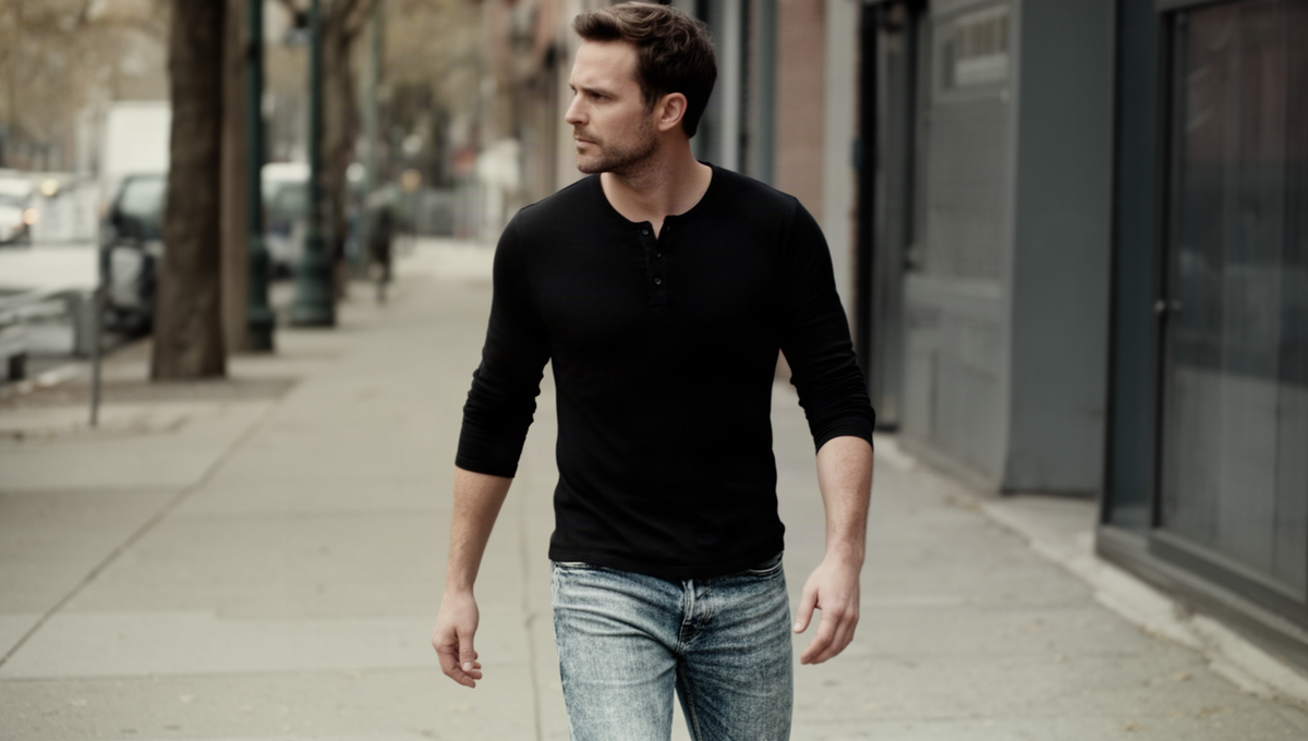 Men's Long Sleeve Henley: Styling and Occasions