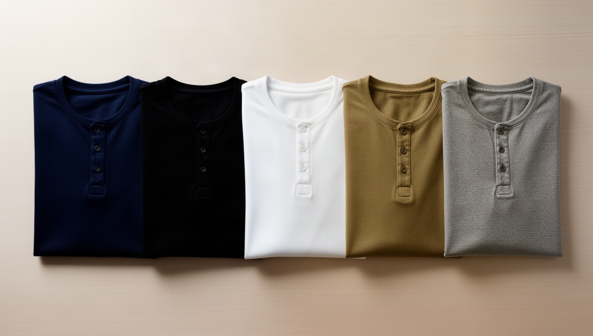 Men's Henley Shirts: A Colour Guide