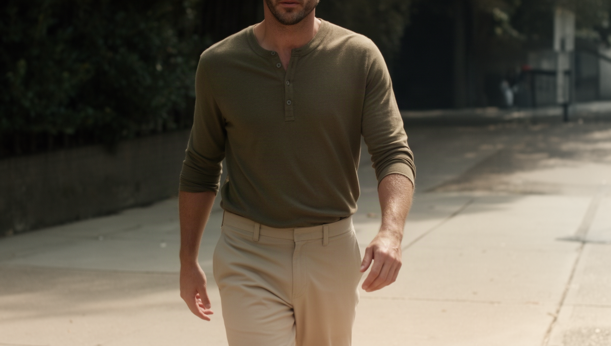 How to Wear a Henley Shirt With Chinos