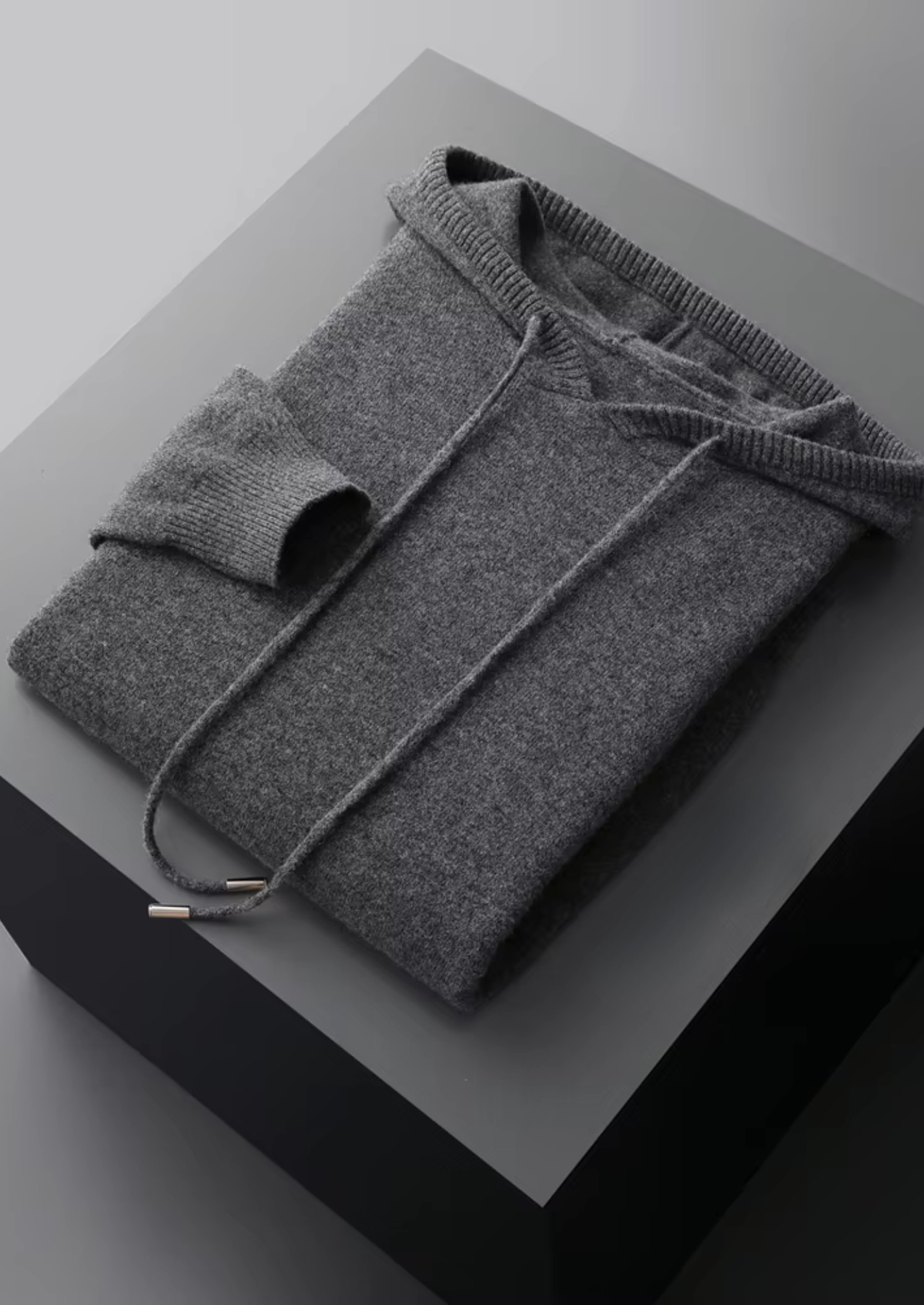 Men's Pure Extra-Fine Merino Wool Leisure Hoodie