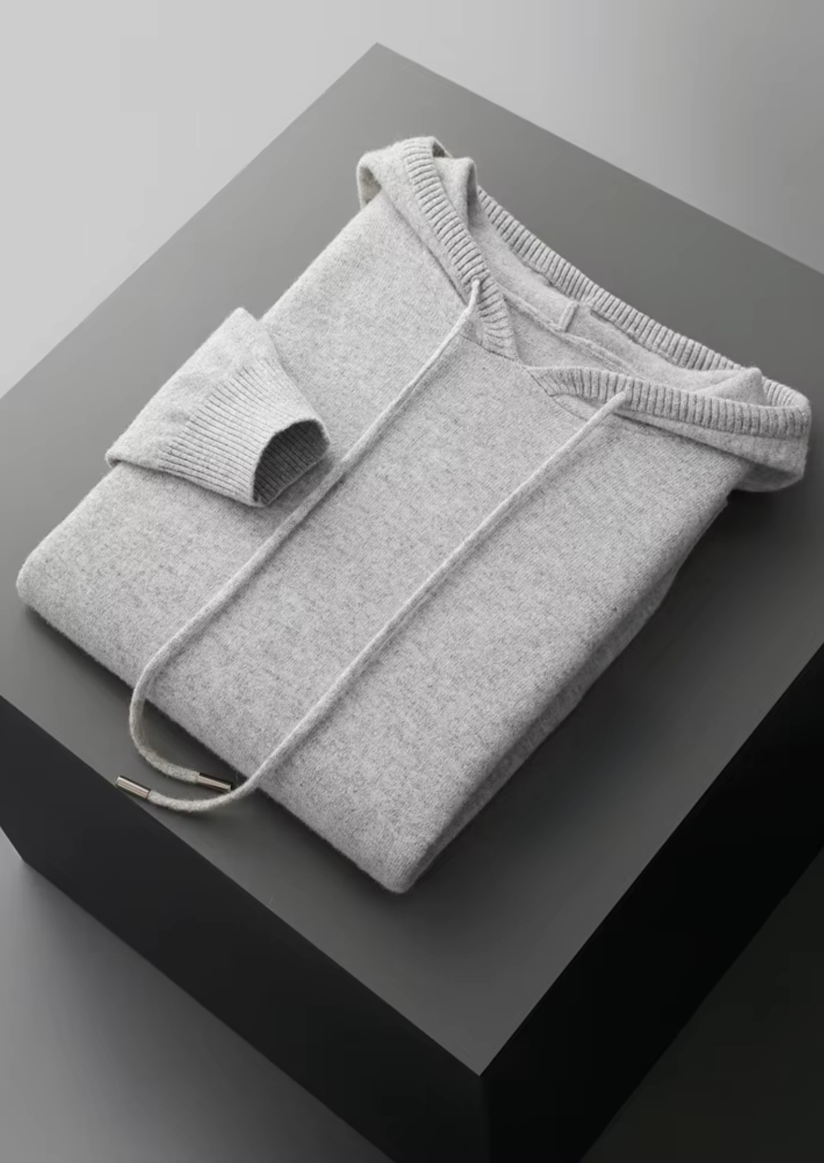 Men's Pure Extra-Fine Merino Wool Leisure Hoodie-thumbmail-3