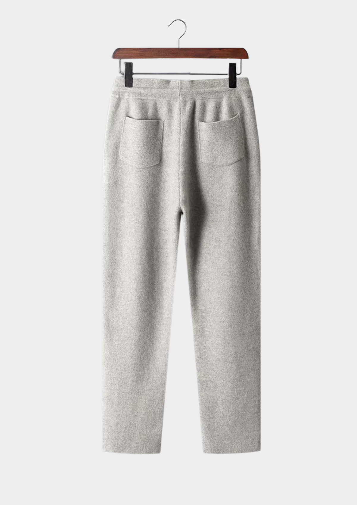 Men's Pure Extra-Fine Merino Wool Leisure Trousers-thumbmail-2