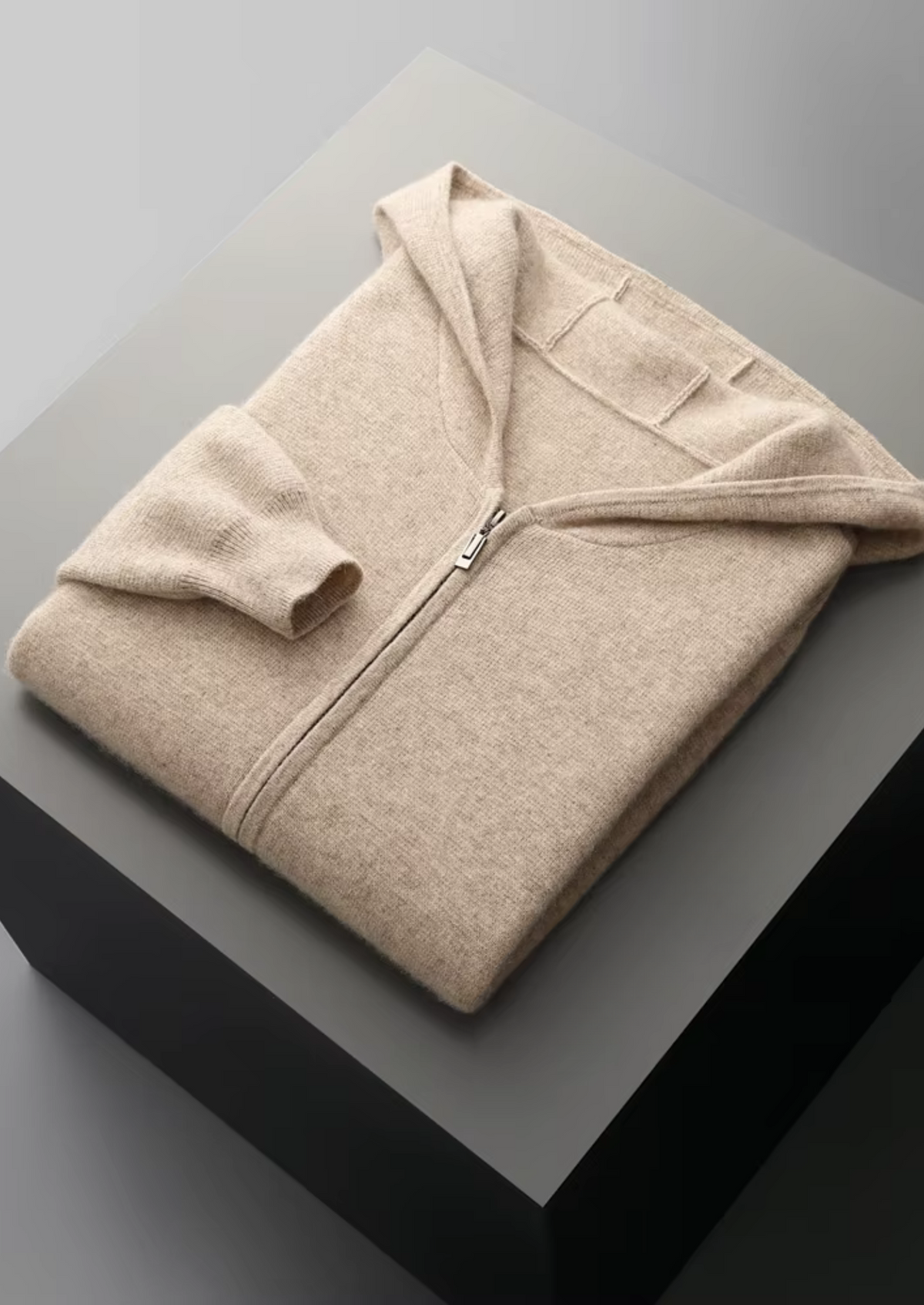 Pure Extra-Fine Merino Wool Zipper Hoodie-thumbmail-19