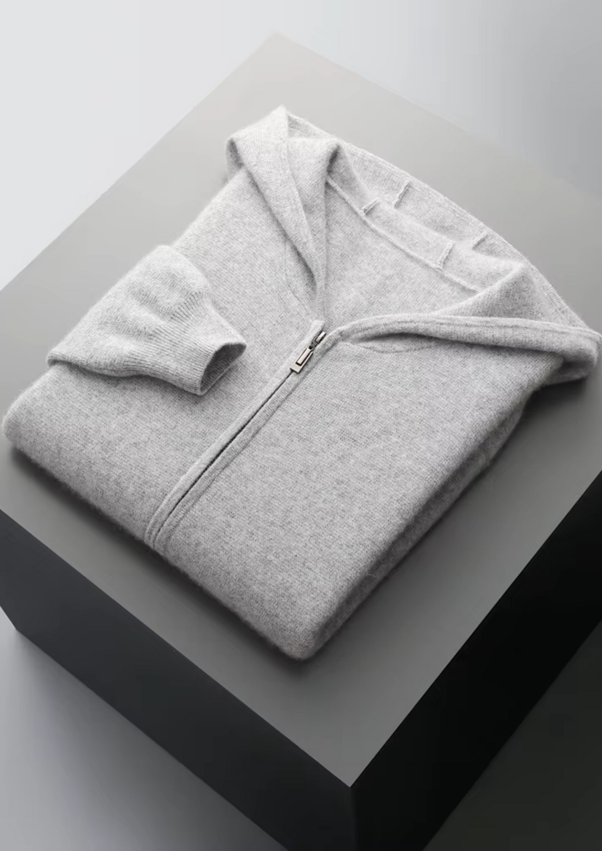 Pure Extra-Fine Merino Wool Zipper Hoodie-thumbmail-7