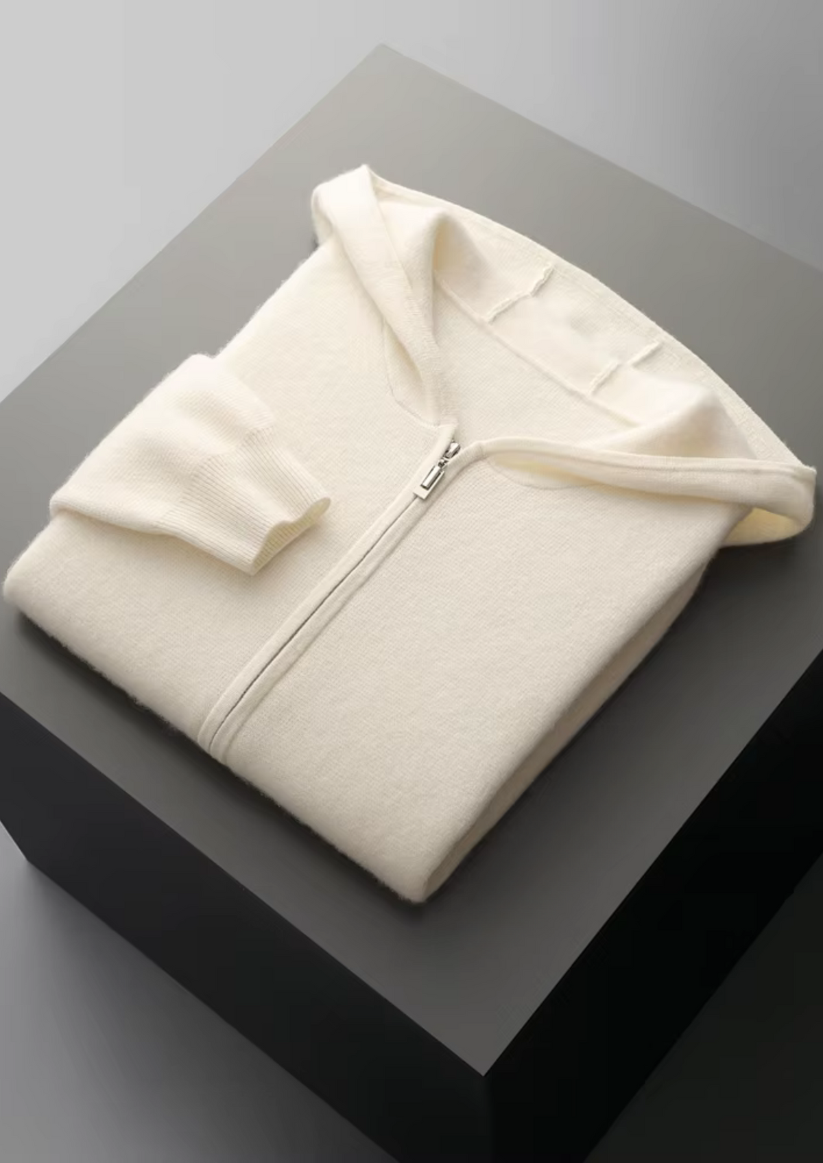Pure Extra-Fine Merino Wool Zipper Hoodie-thumbmail-16