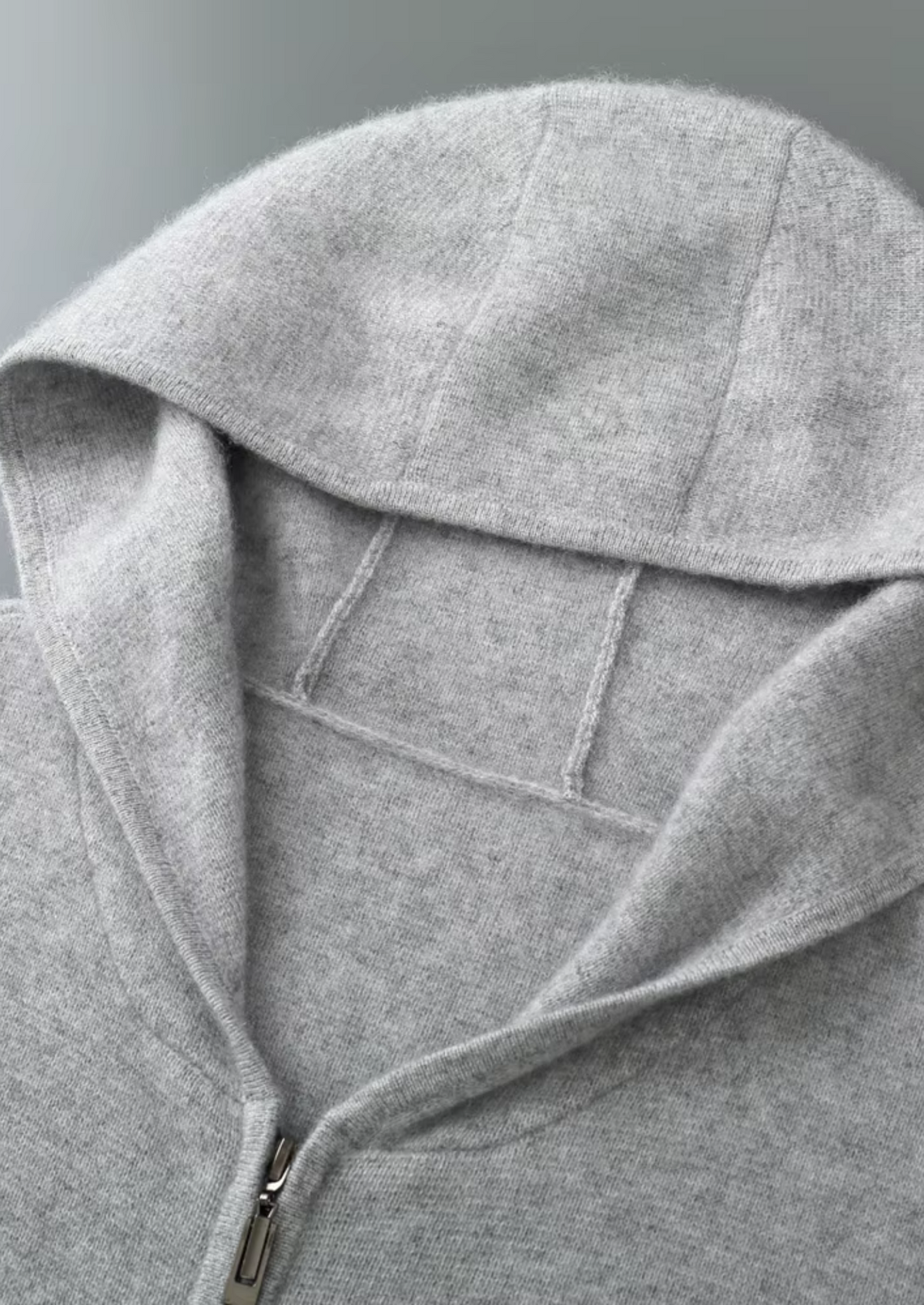 Pure Extra-Fine Merino Wool Zipper Hoodie-thumbmail-10