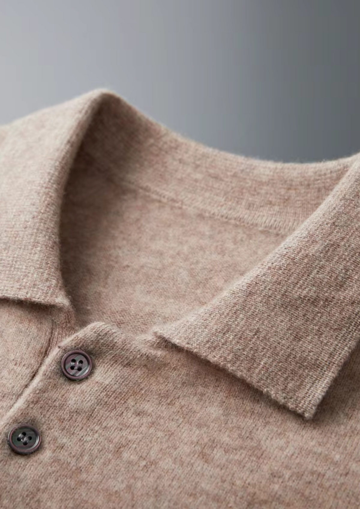 Men's Pure Extra-Fine Merino Wool Classic Sweater Polo-thumbmail-7