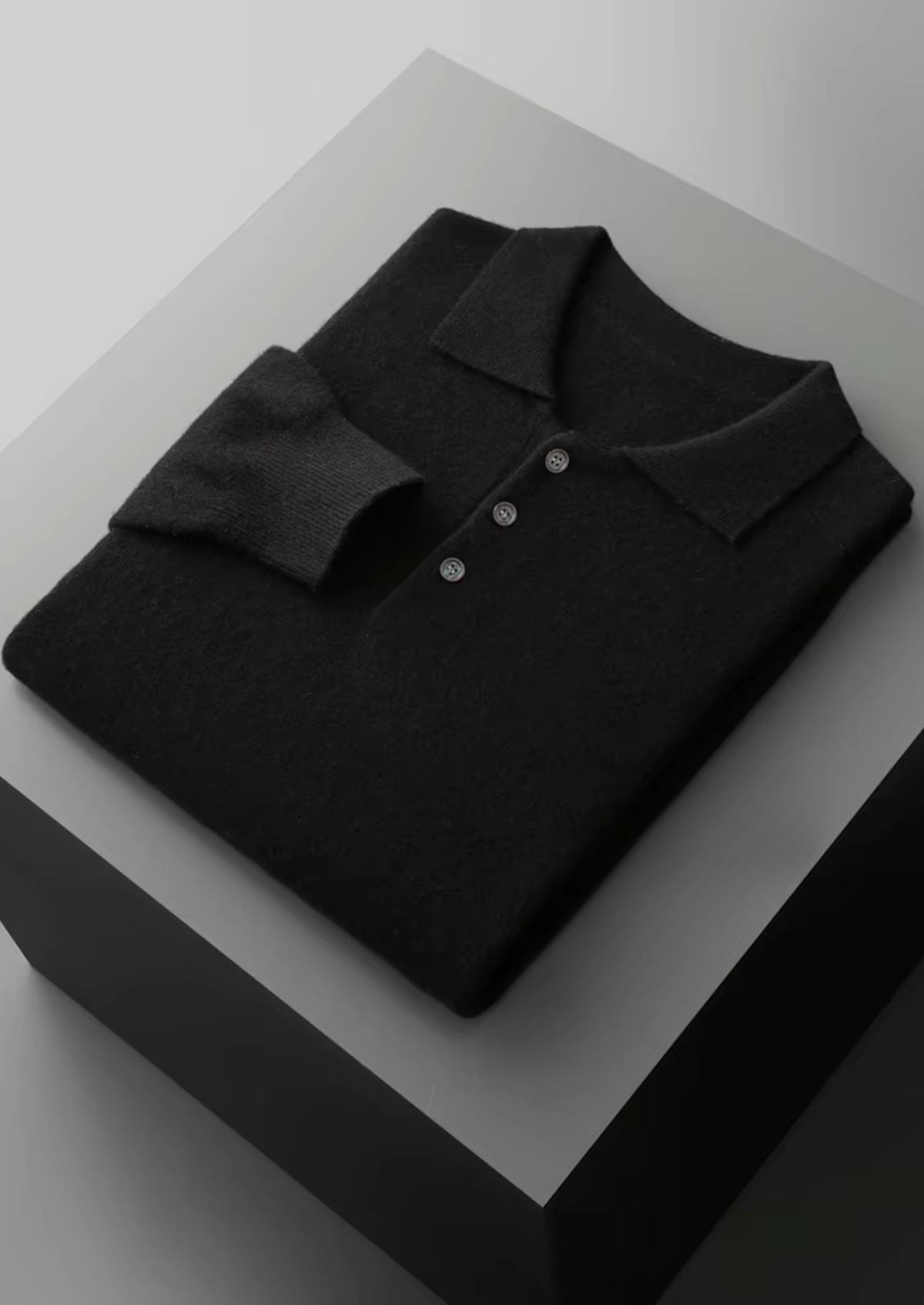 Men's Pure Extra-Fine Merino Wool Classic Sweater Polo-thumbmail-21