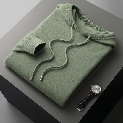 Merino Wool Hooded Sweater