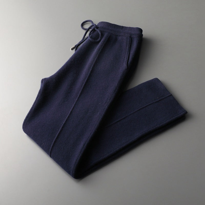 Men's Pure Extra-Fine Merino Wool Leisure Trousers