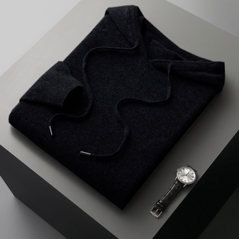 Merino Wool Hooded Sweater