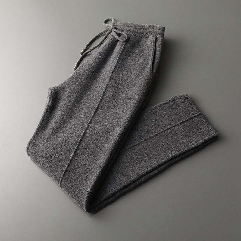 Men's Pure Extra-Fine Merino Wool Leisure Trousers