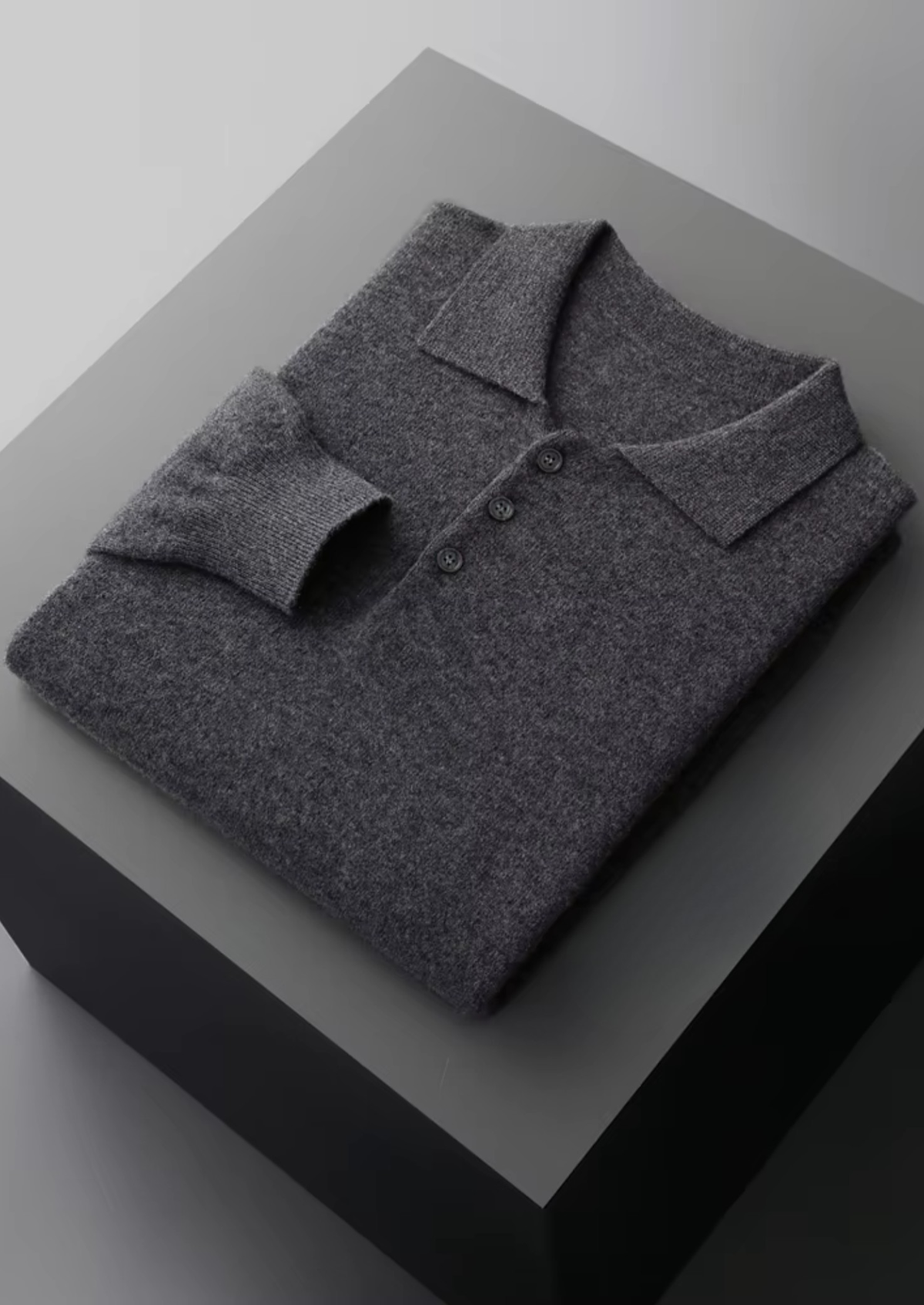 Men's Pure Extra-Fine Merino Wool Classic Sweater Polo-thumbmail-19