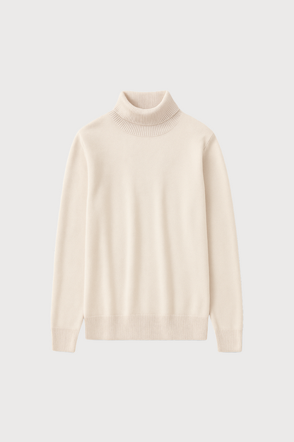 Wool turtleneck sweater