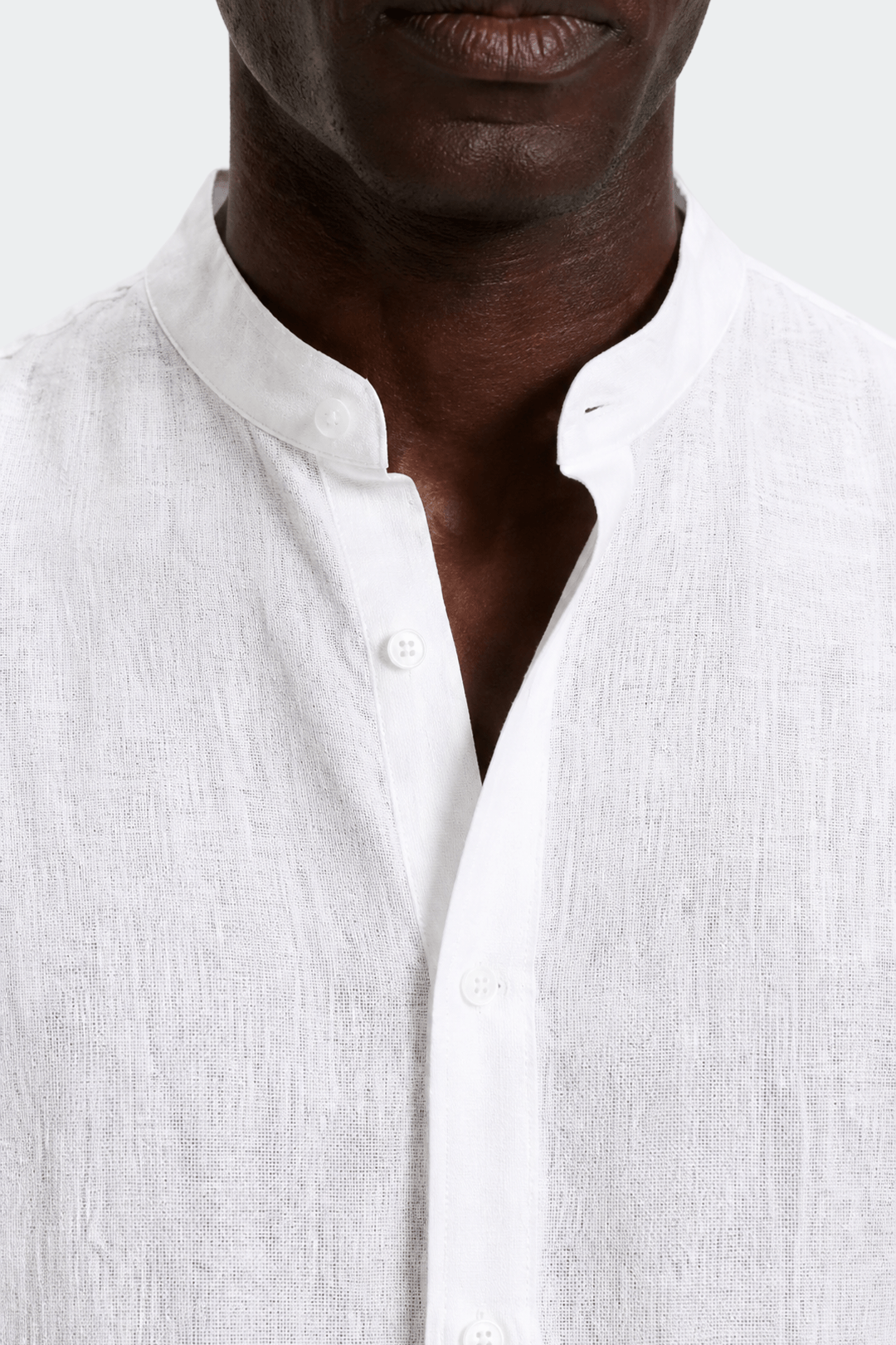 Band Collar Linen Shirt-thumbmail-6