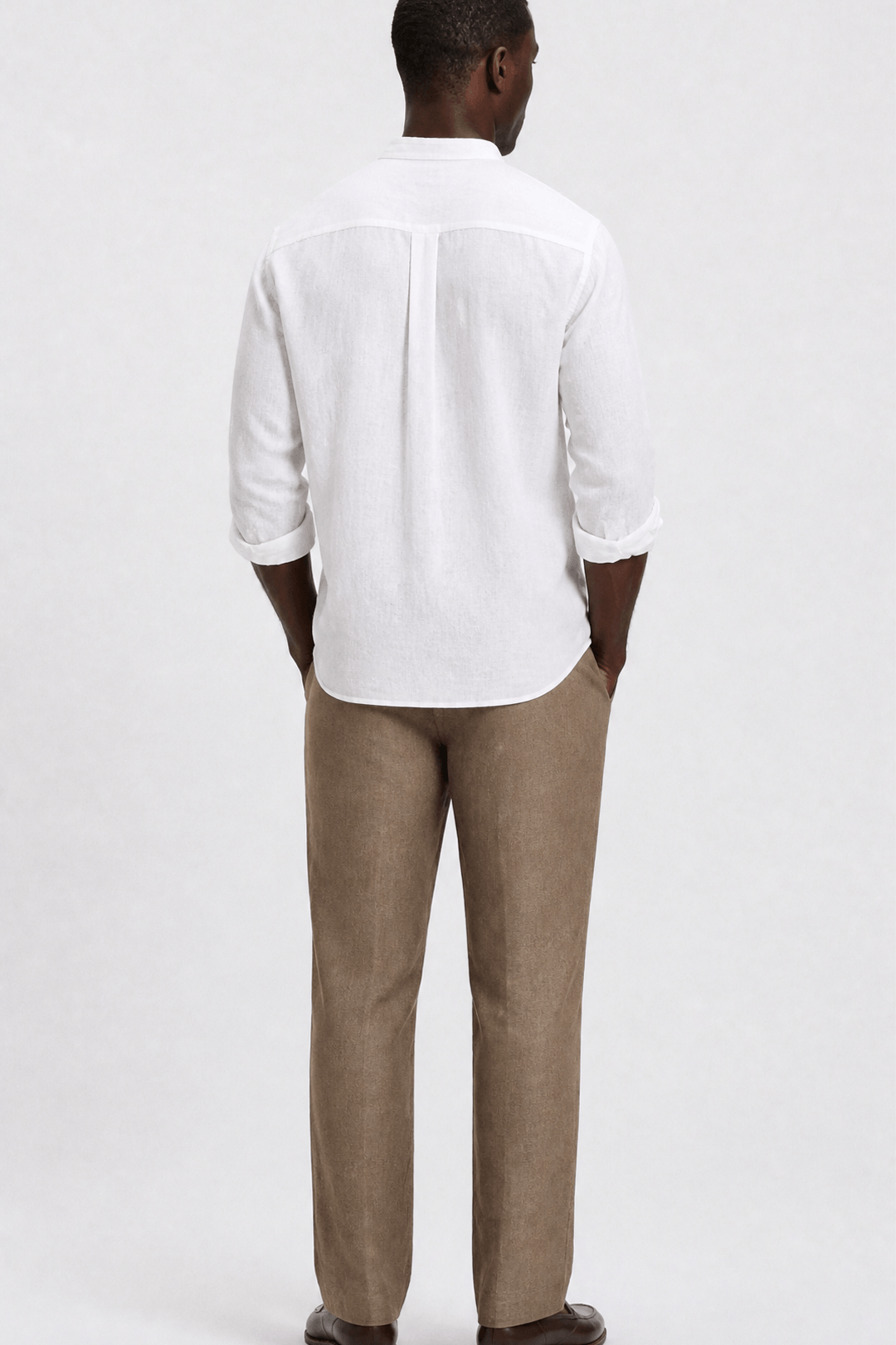 Band Collar Linen Shirt-thumbmail-8