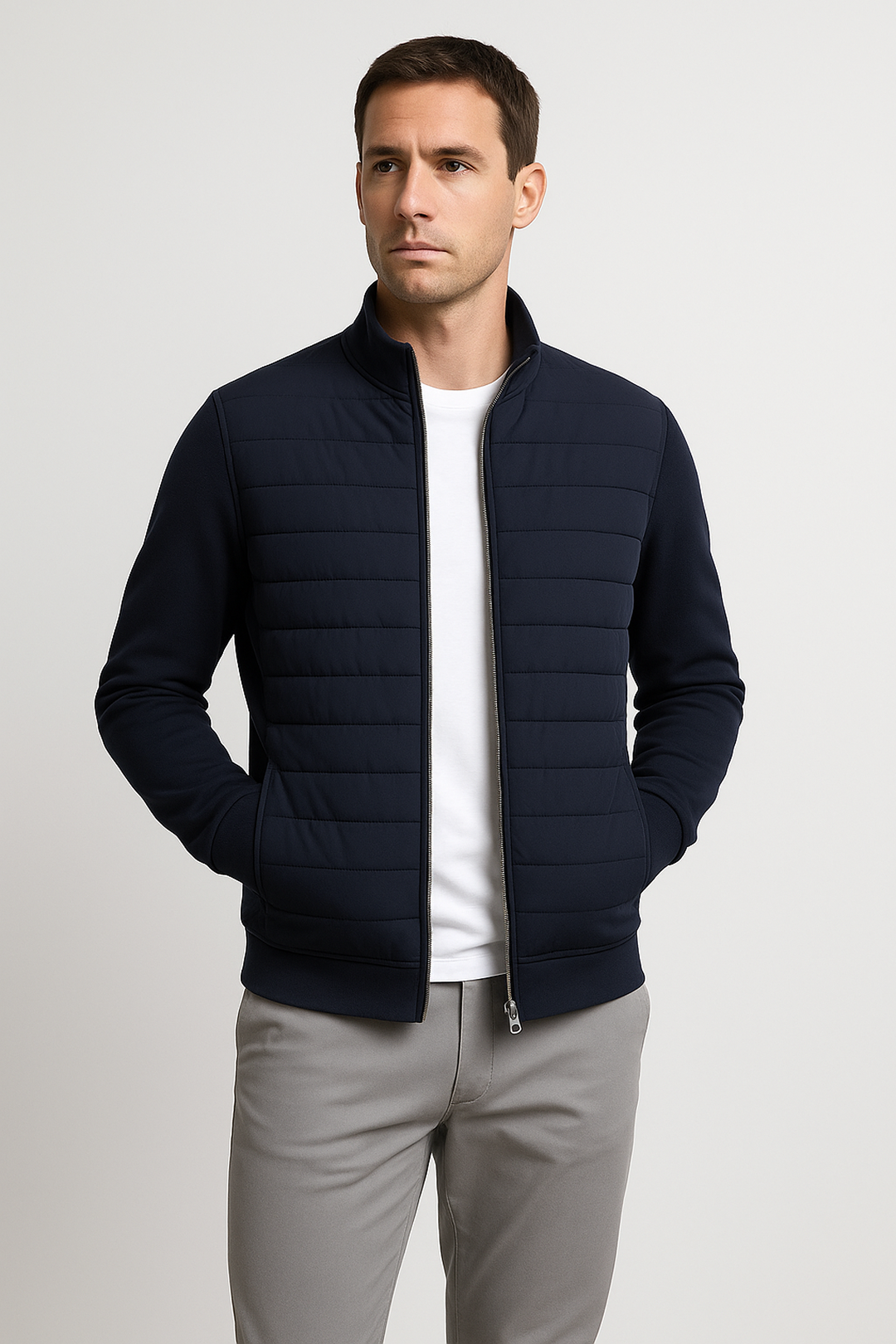 Quilted Bomber Jacket