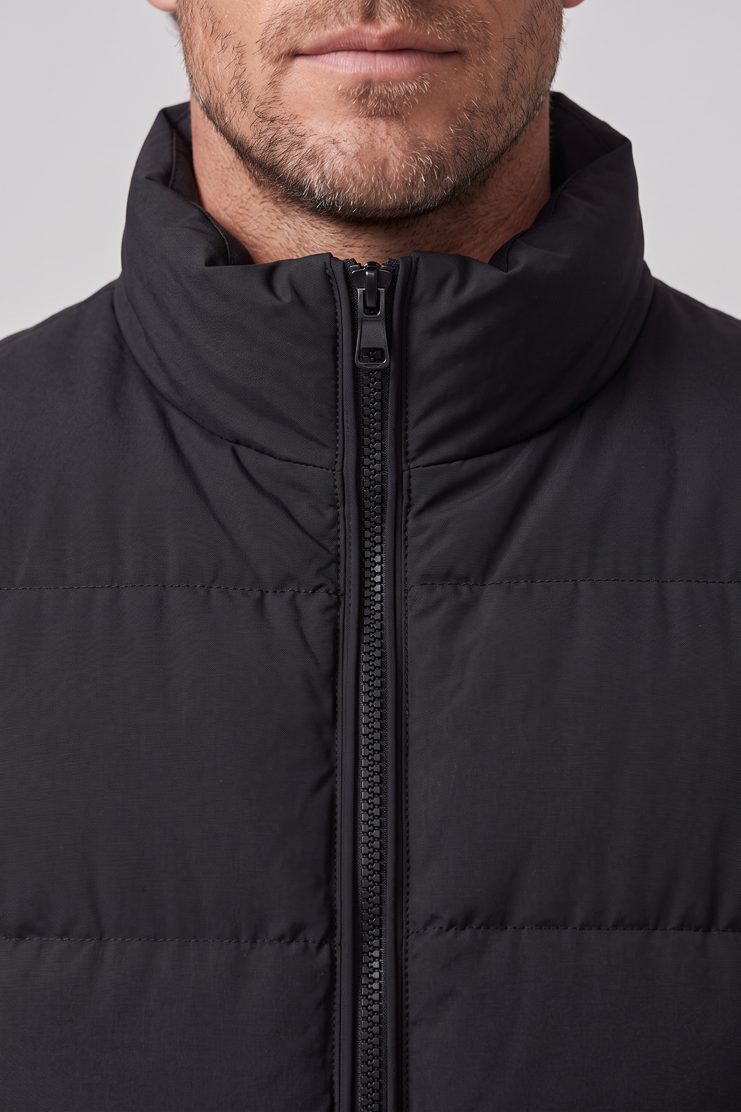 Men's quilted body warmer water-repellent fabric-thumbmail-3