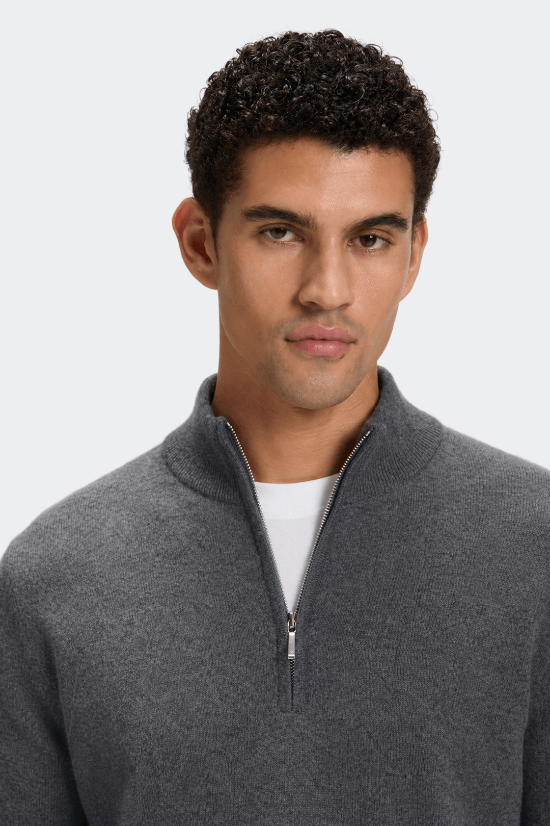 Quarter Zip Cotton Cashmere Sweater-8