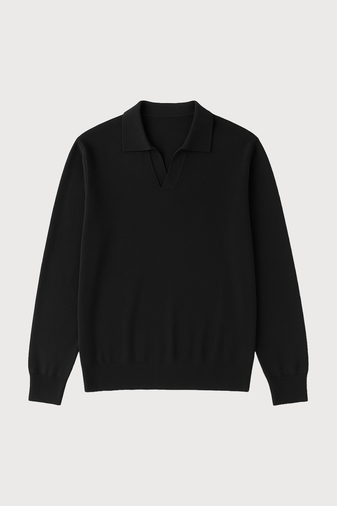 Cashmere-Silk Blend Polo Sweater