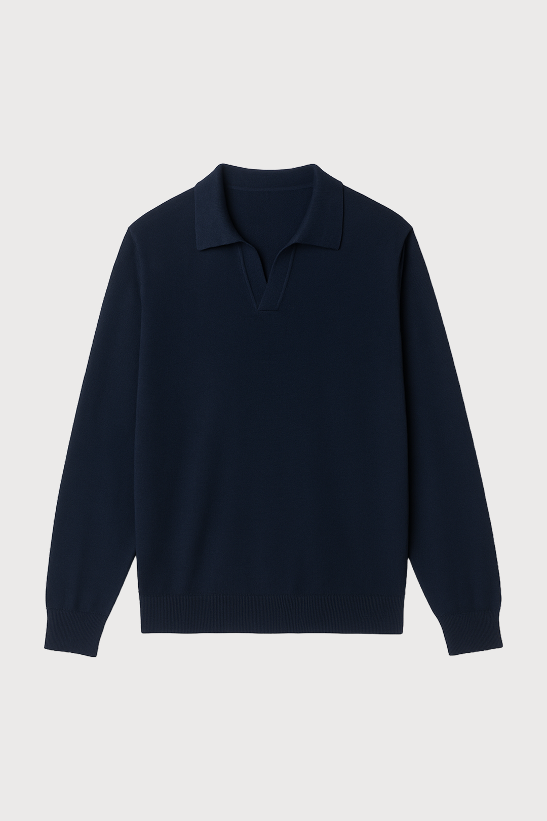 Cashmere-Silk Blend Polo Sweater