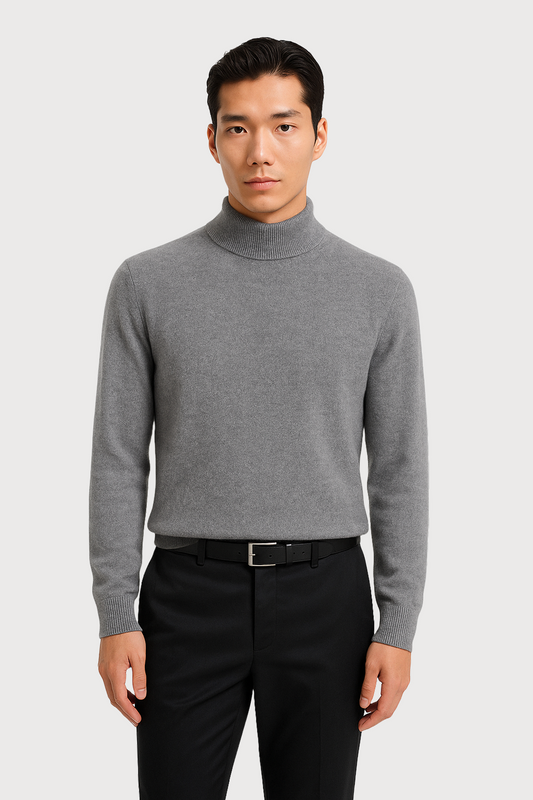 Cashmere Wool Blend Mockneck Sweater