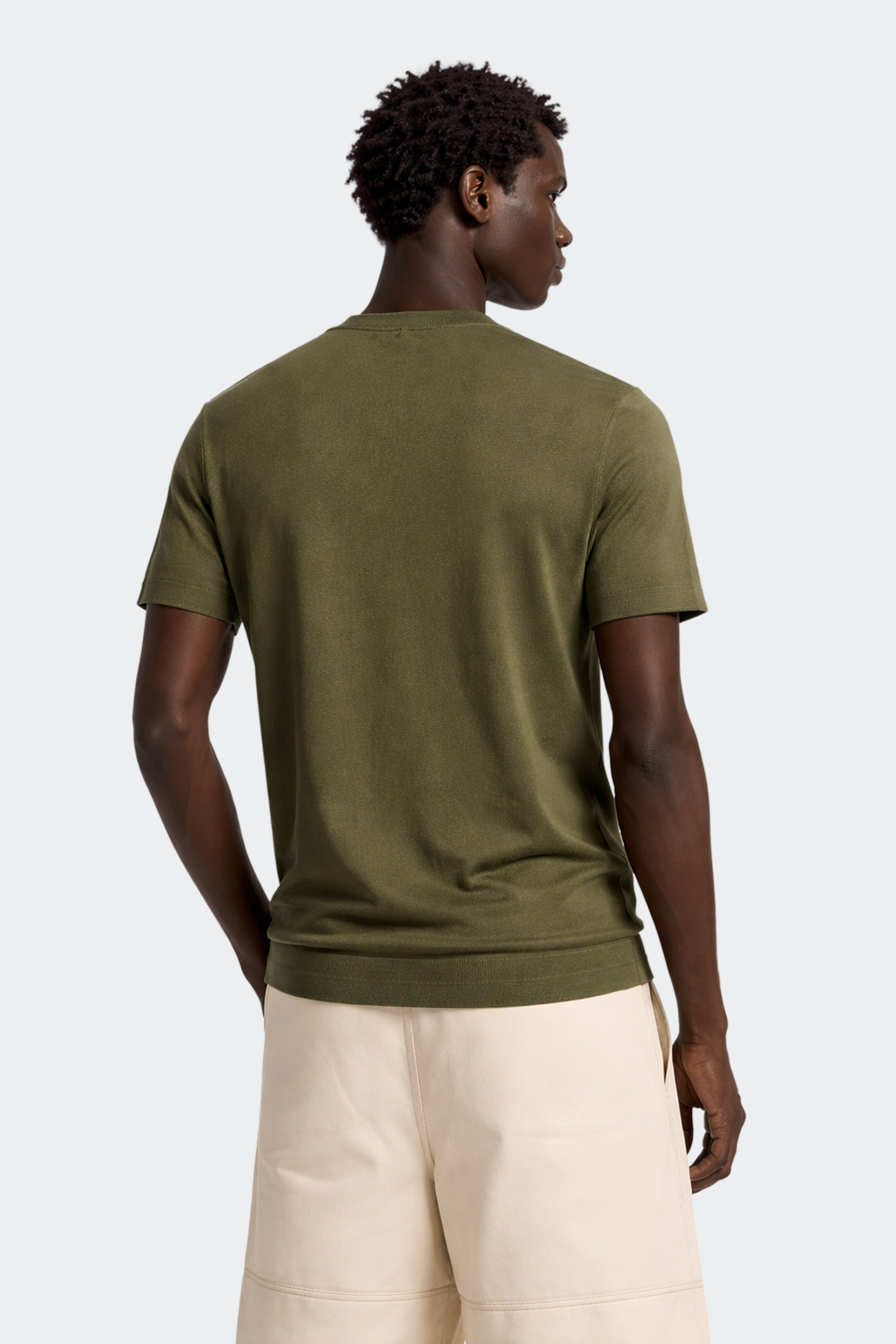 Silk Blend Knitted T-Shirt-7