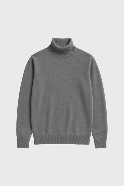 Wool turtleneck sweater