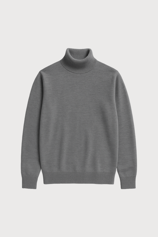 Wool turtleneck sweater