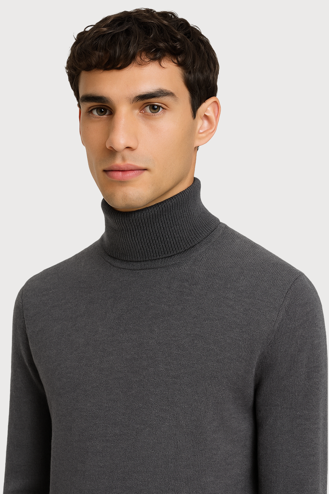 Wool turtleneck sweater