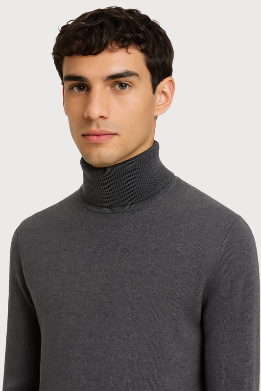 Wool turtleneck sweater