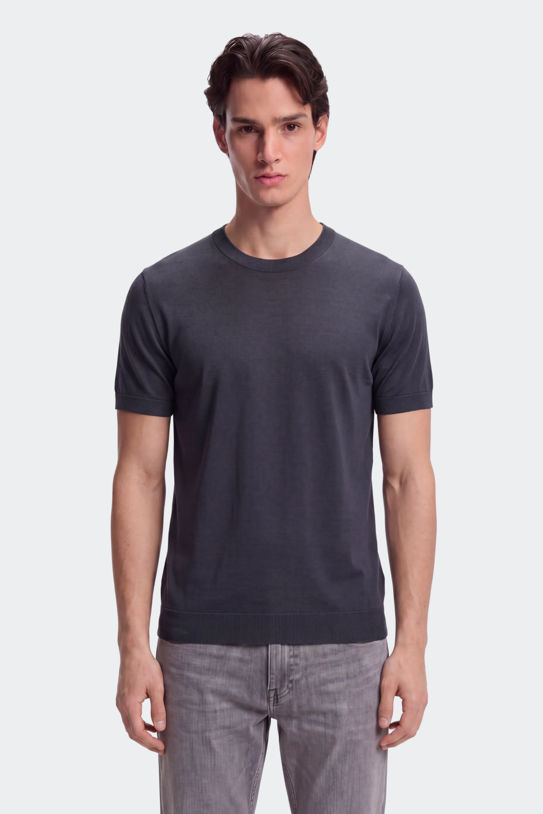 Fine Knit Lyocell Crewneck-thumbmail-4