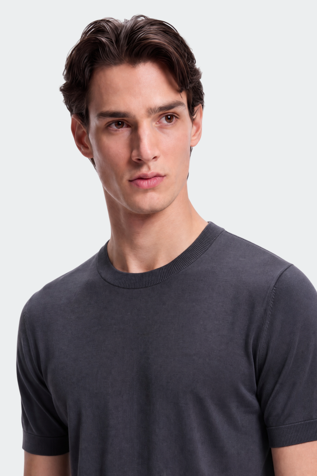 Fine Knit Lyocell Crewneck-thumbmail-5