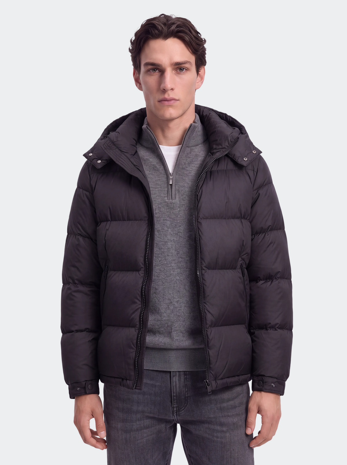 Neva Matte Hooded Down Puffer Jacket