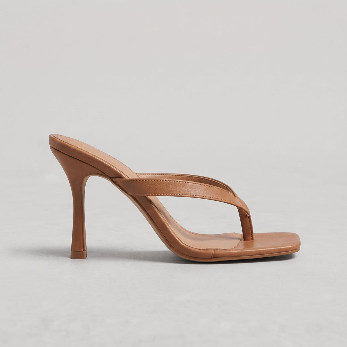 Grey Moritz - Women's Stiletto High Heel Thong Sandals - Heels - Brown