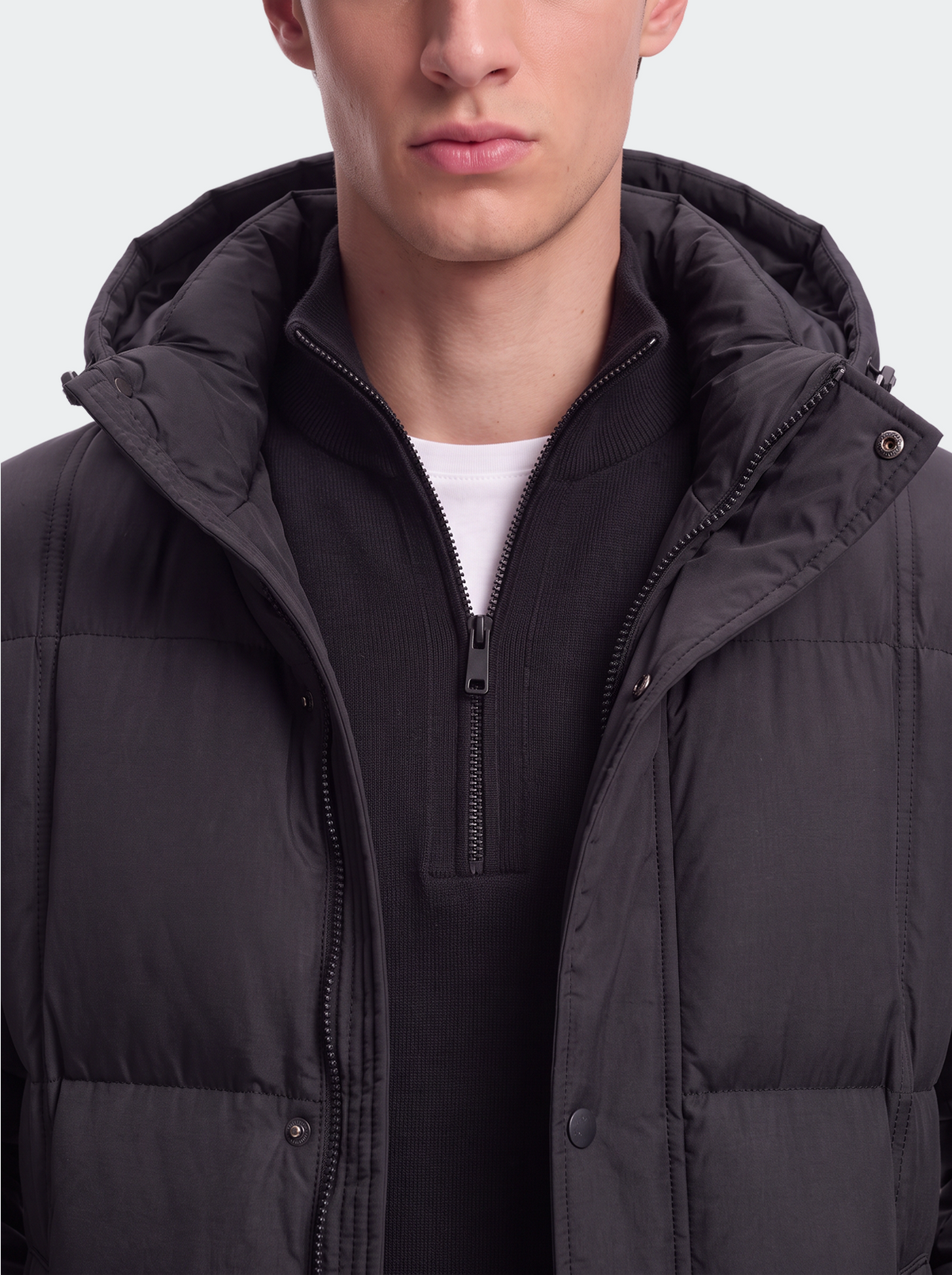 Men’s Mid Length Hooded Down Puffer Jacket-thumbmail-6