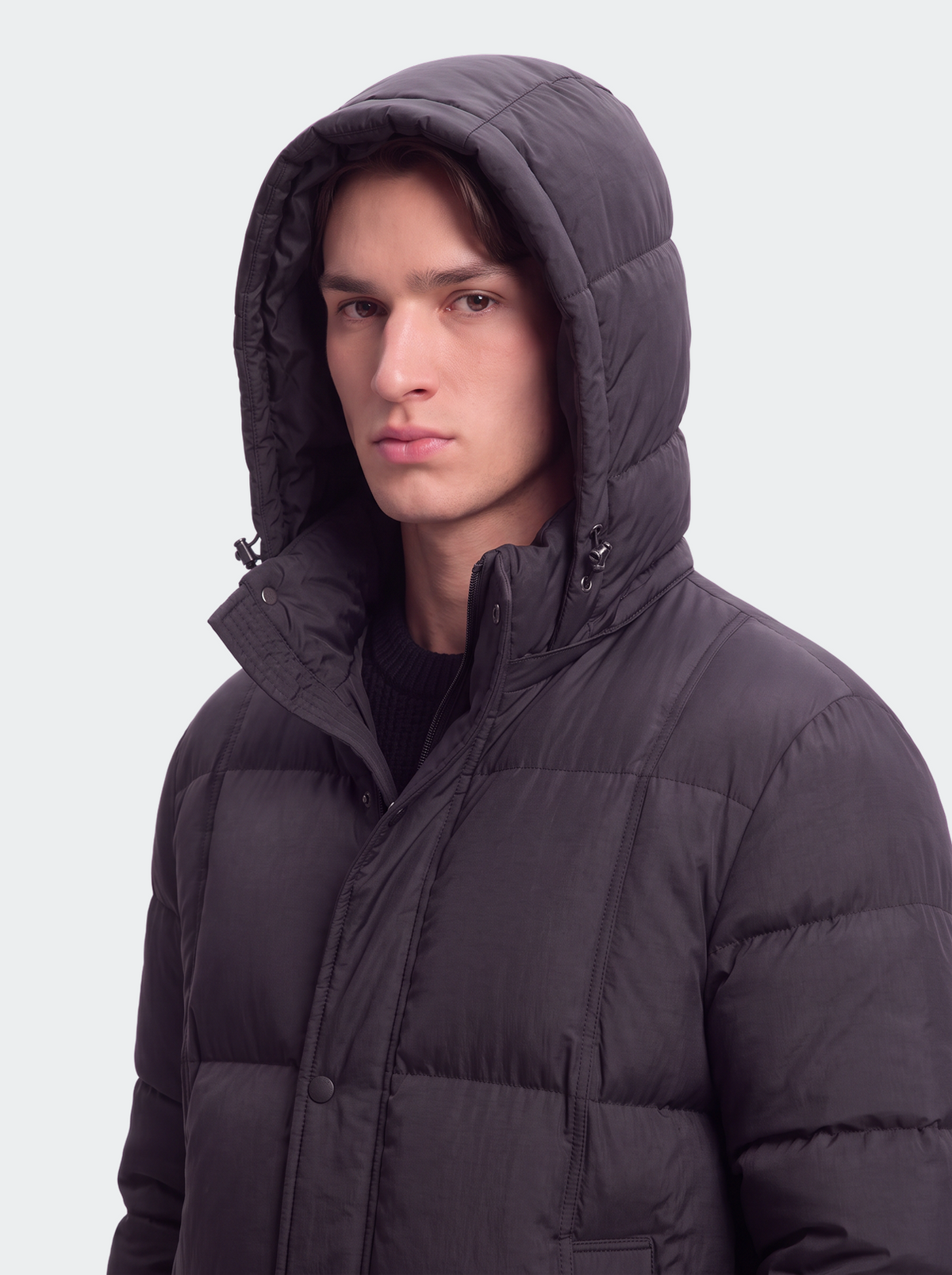 Men’s Mid Length Hooded Down Puffer Jacket-thumbmail-3