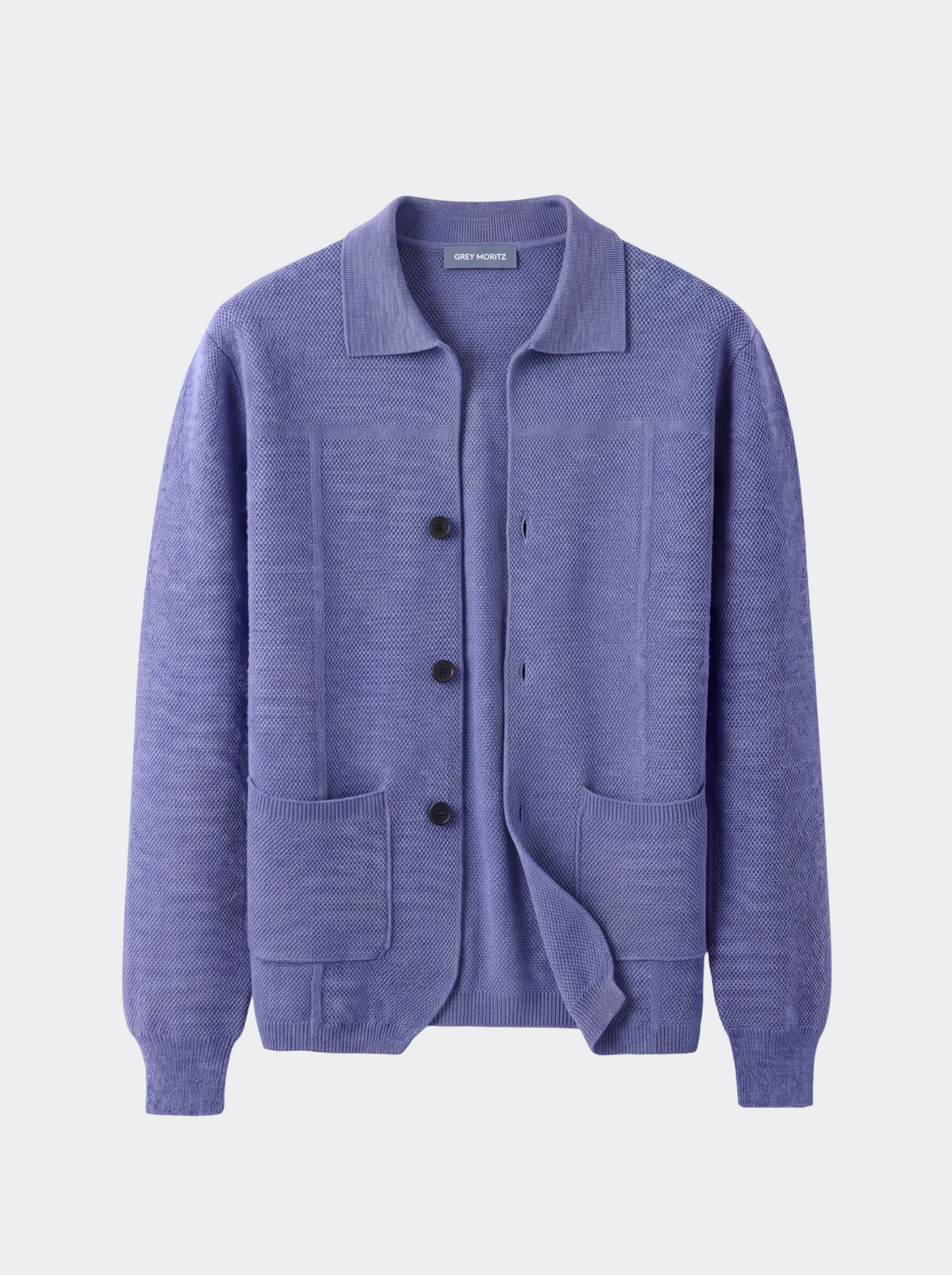 Men's Pure Extra-Fine Merino Wool Button Cardigan-thumbmail-11
