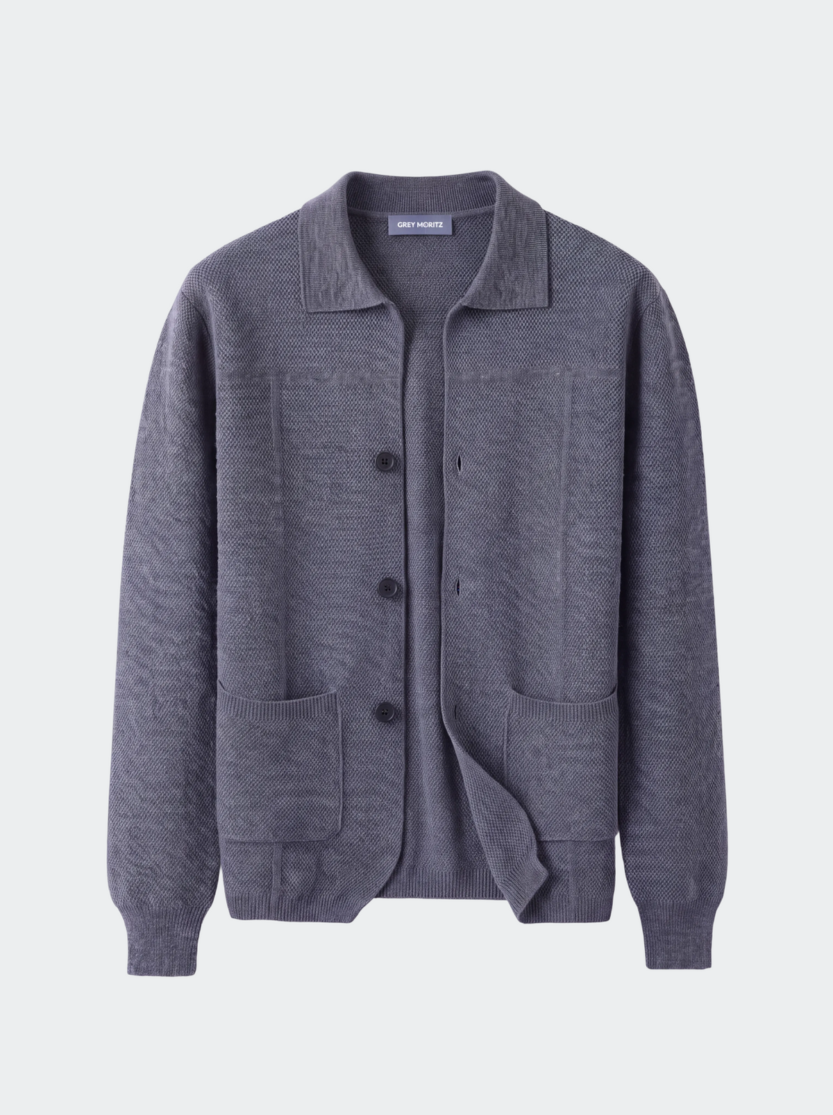 Men's Pure Extra-Fine Merino Wool Button Cardigan-thumbmail-23